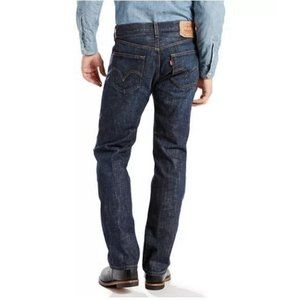 NWT Levi's 501 Men's Original-Fit Dark Stonewash Denim Jeans Size 42X30 1433